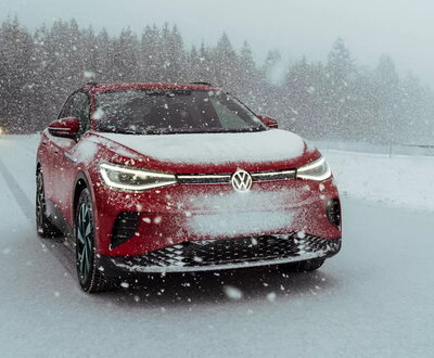 Volkswagen ID4 dans la neige