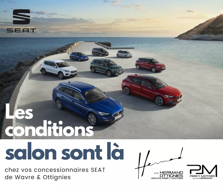 Découvrez nos Conditions Salon chez vos concessionnaires Percy Motors SEAT