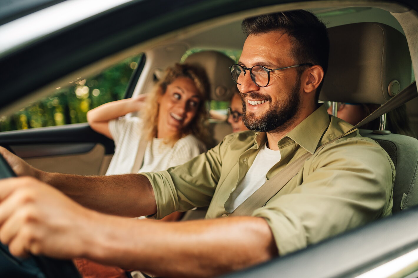 Famille au volant