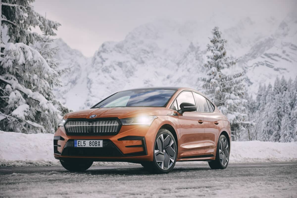 Skoda Enyaq dans la neige